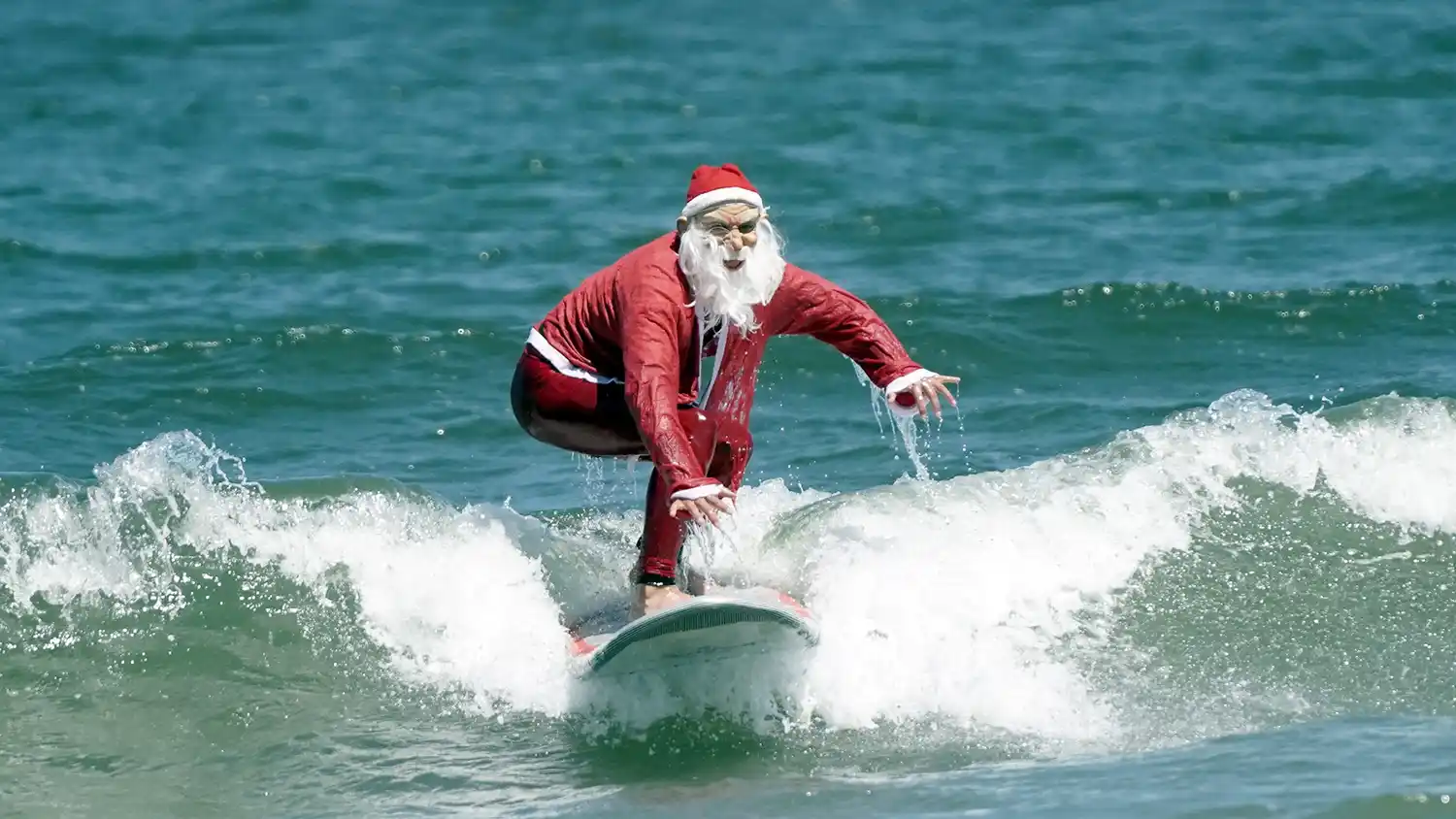 Sobre las obras. Papá Noel sorprendió en Quequén