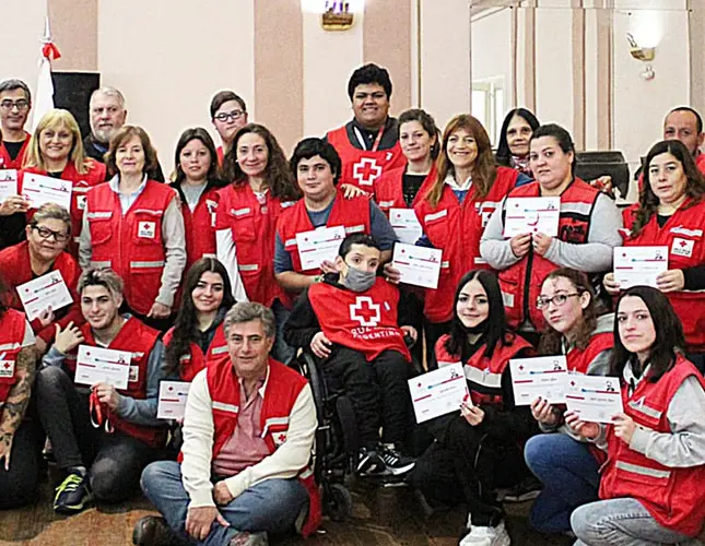 La filial local adhiere a la primer colecta de la Cruz Roja