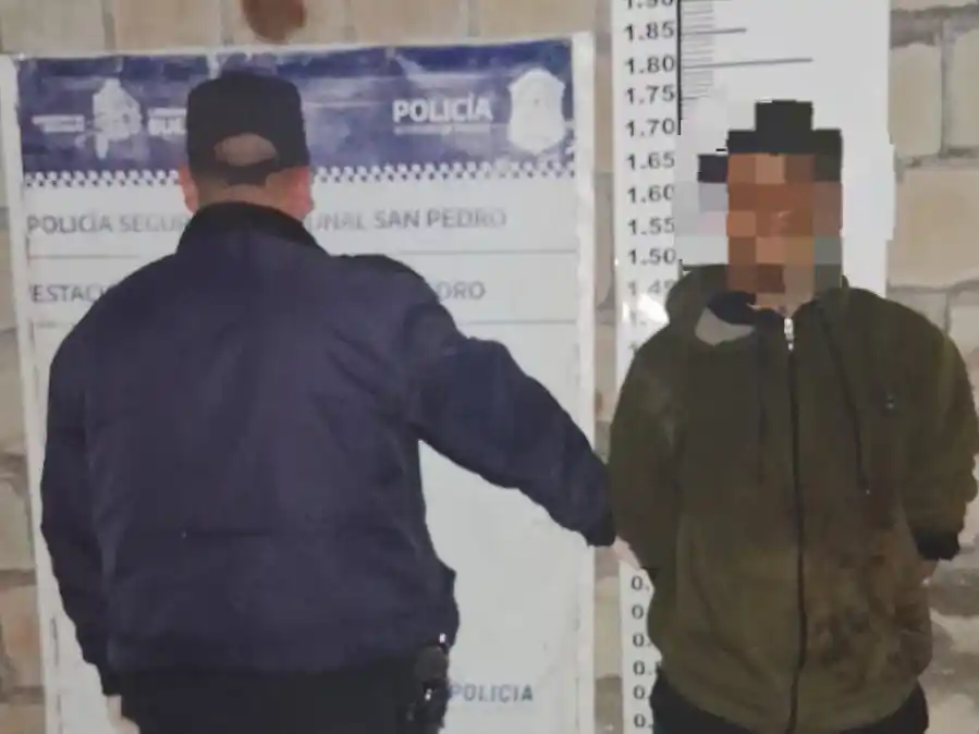 El aprehendido tiene 29 años.