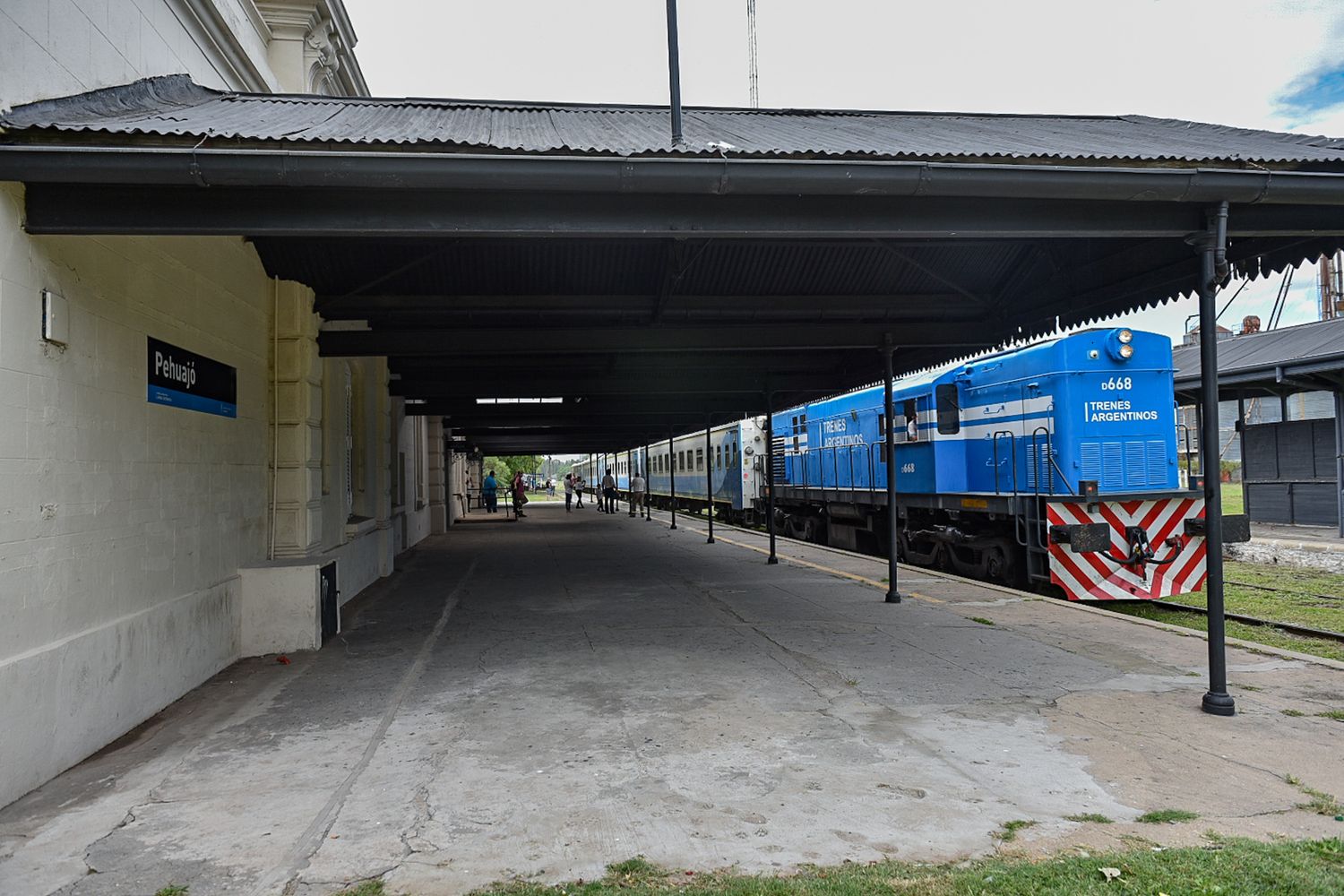 El tren que llegaba a Pehuajó.