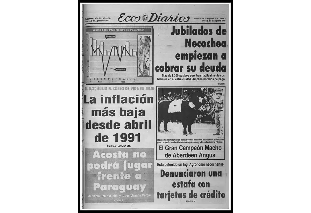 Jueves 5 de agosto de 1993