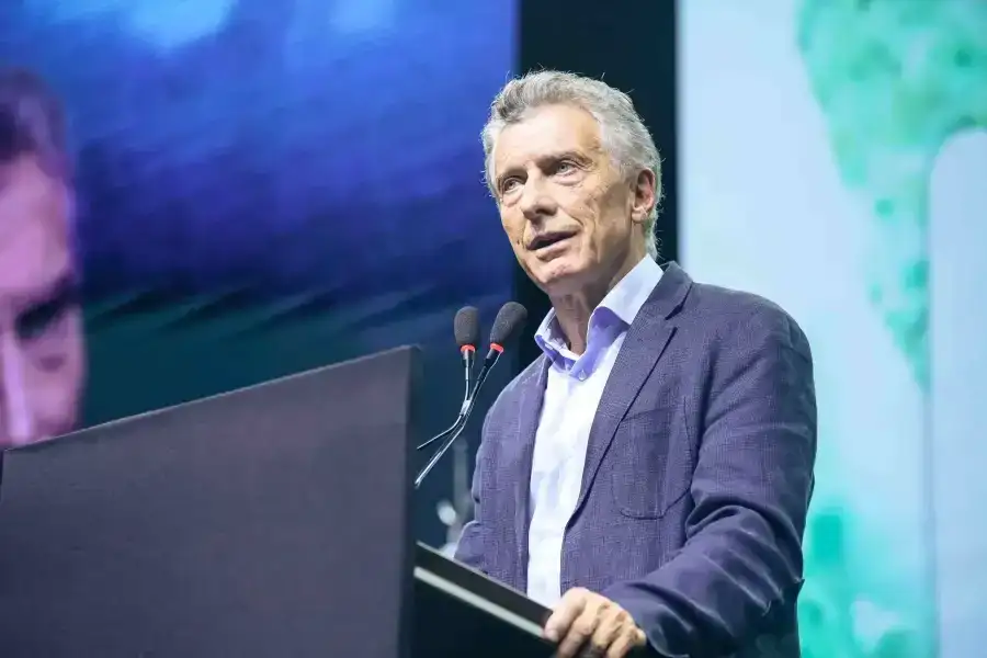 Mauricio Macri en el relanzamiento nacional del PRO.