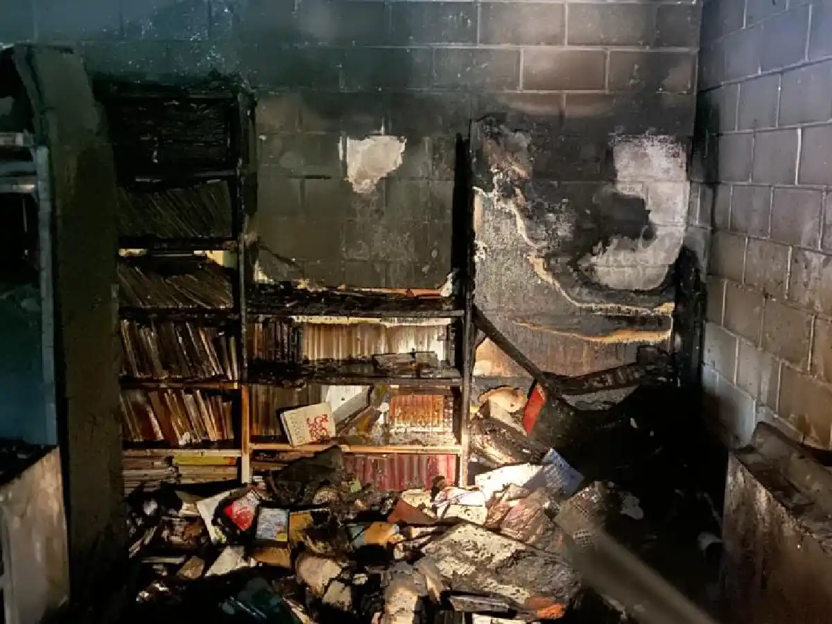 Nuevamente se incendió el edificio de la Escuela Dante Alighieri