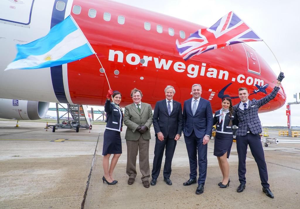 Despegó desde Londres/Gatwick el vuelo inaugural de Norwegian hacia Buenos Aires