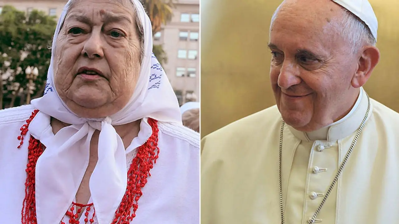 El Papa Francisco, tras la muerte de Hebe de Bonafini: "Que el Señor no permita que se pierda todo el bien realizado"