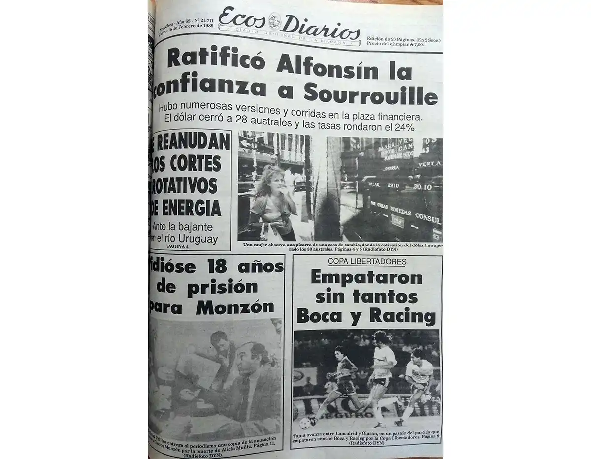 Jueves 16 de febrero de 1989