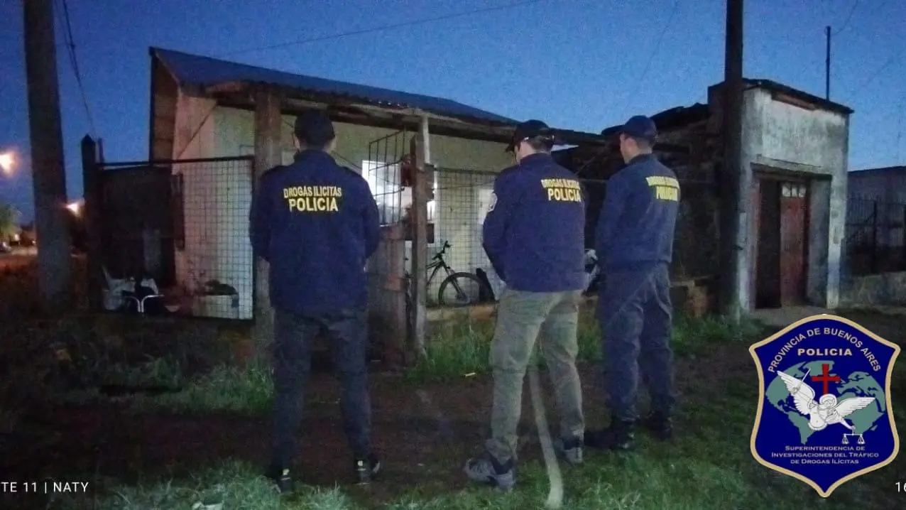 Importante operativo antidrogas en Tres Arroyos y Claromecó