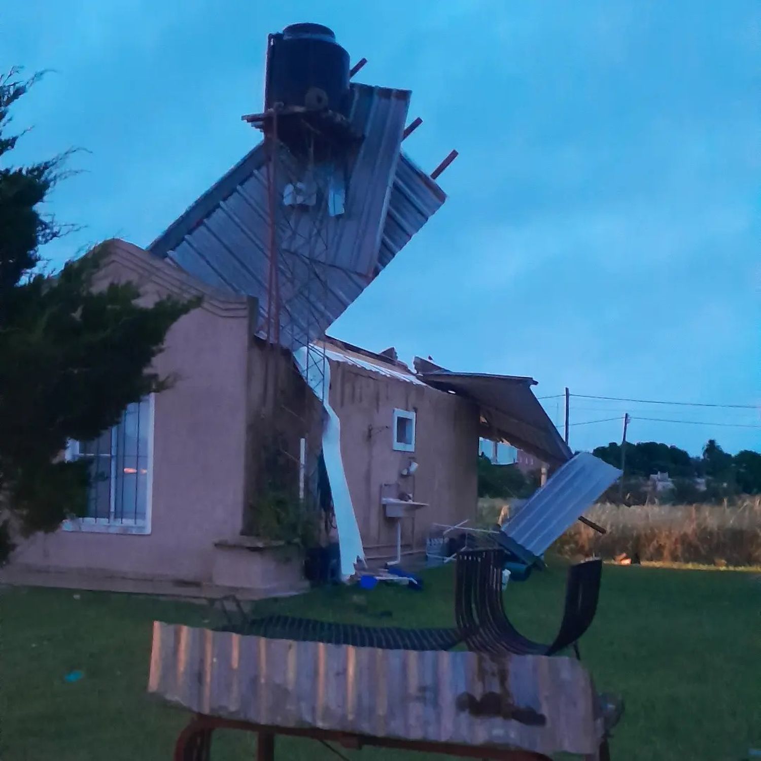 Alto impacto del temporal en Gualeguay y Galarza