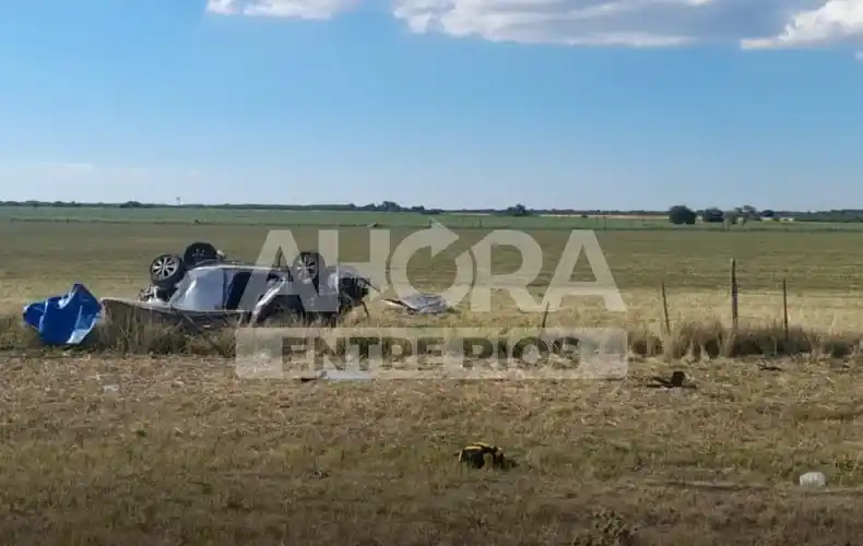 Siniestro mortal: murieron dos personas tras volcar su vehículo
