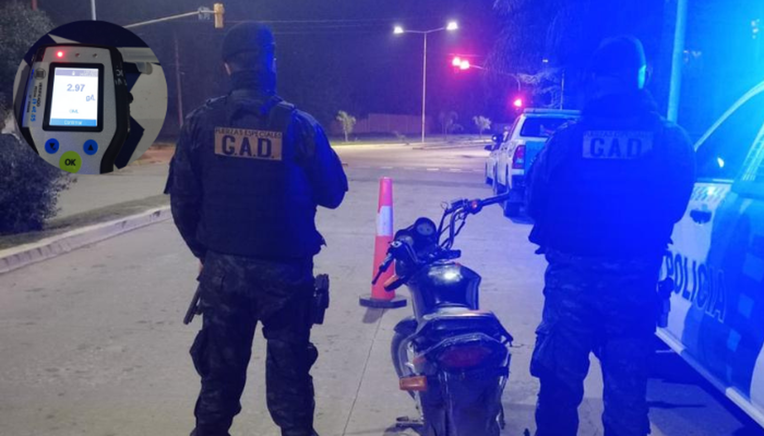 Operativos de tránsito: secuestraron siete vehículos, tres por alcoholemia positiva