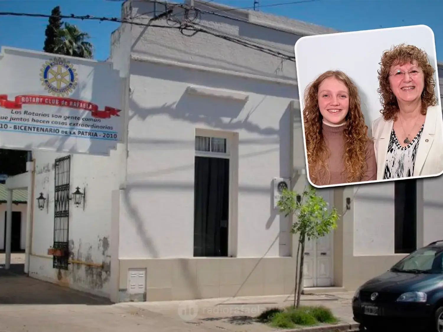 Silvia Bravo, presidenta del club; Martina, miembro más joven del club | El Concejo Municipal declara de interés el 50º aniversario del Rotary Club Rafaela Oeste