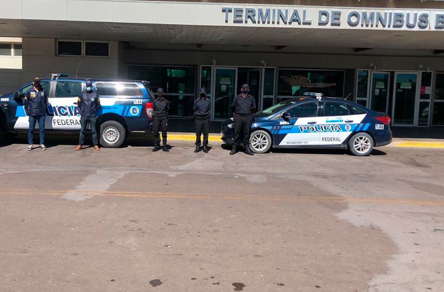 Controles automotores en Bahía Blanca y Necochea