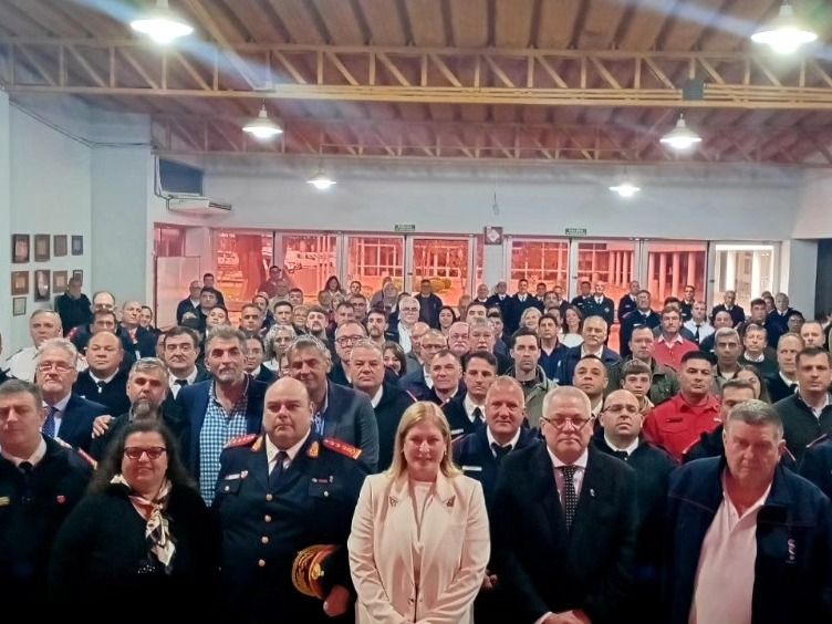 La vicegobernadora Gisela Scaglia en Gálvez, su ciudad natal. Foto: Gentileza