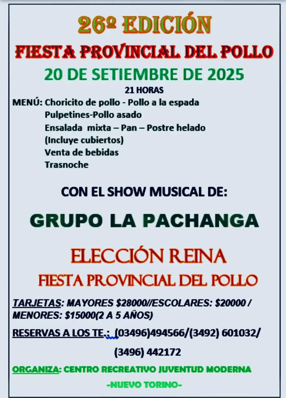 flyer de la fiesta del pollo