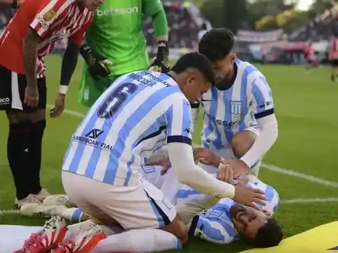 Alan Forneris se rompió los cruzados jugando para Racing, el sábado ante Estudiantes LP por los 8° de final de la LPF.