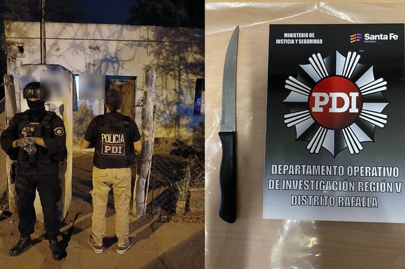 Bajo amenazas con un arma y dos puñaladas con un “Tramontina”, robó una billetera: allanamiento y detención