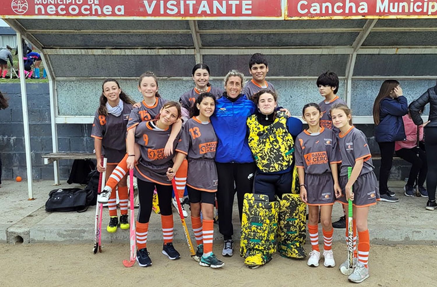 Chicas del equipo de octava de San Cayetano en Necochea