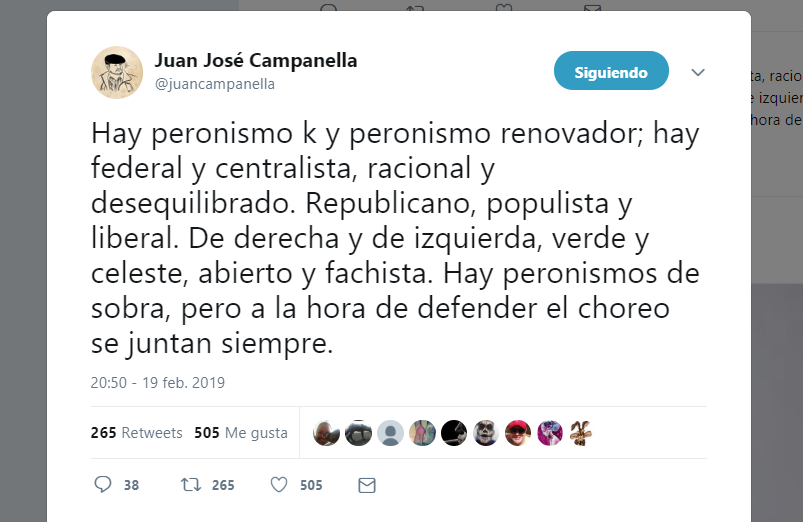 Juan José Campanella acusó a todos los peronismos de "defender el choreo"