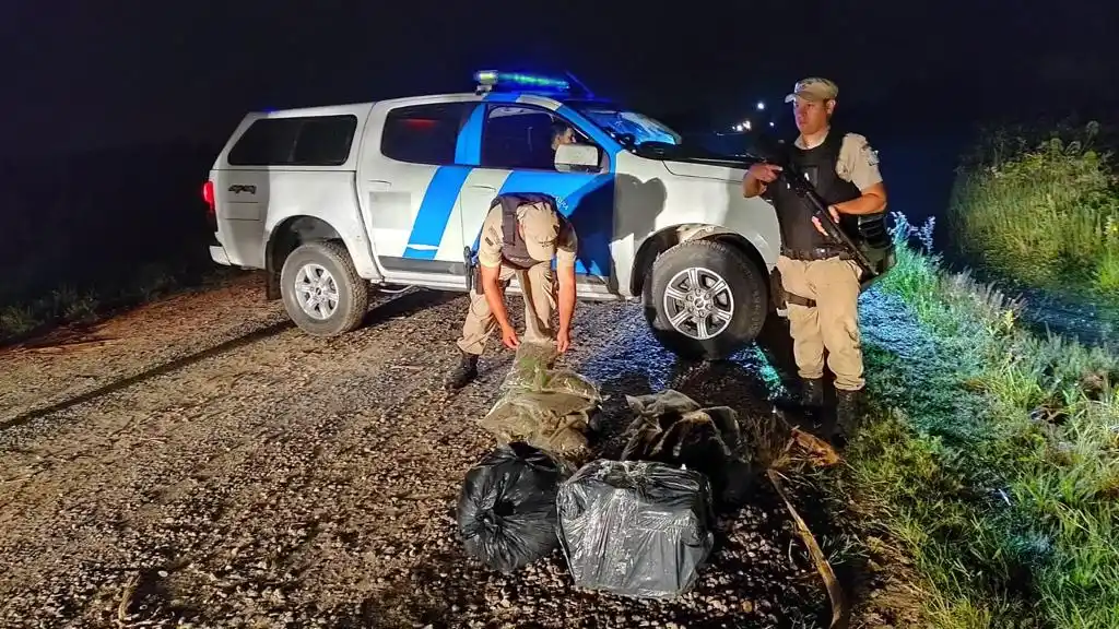 Abandonaron bultos de marihuana en Pilcomayo