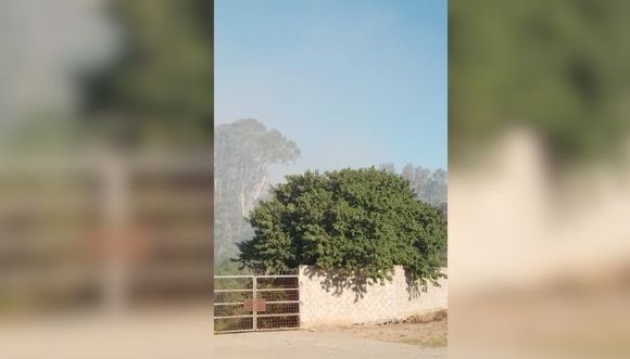 Humo en la zona del basural