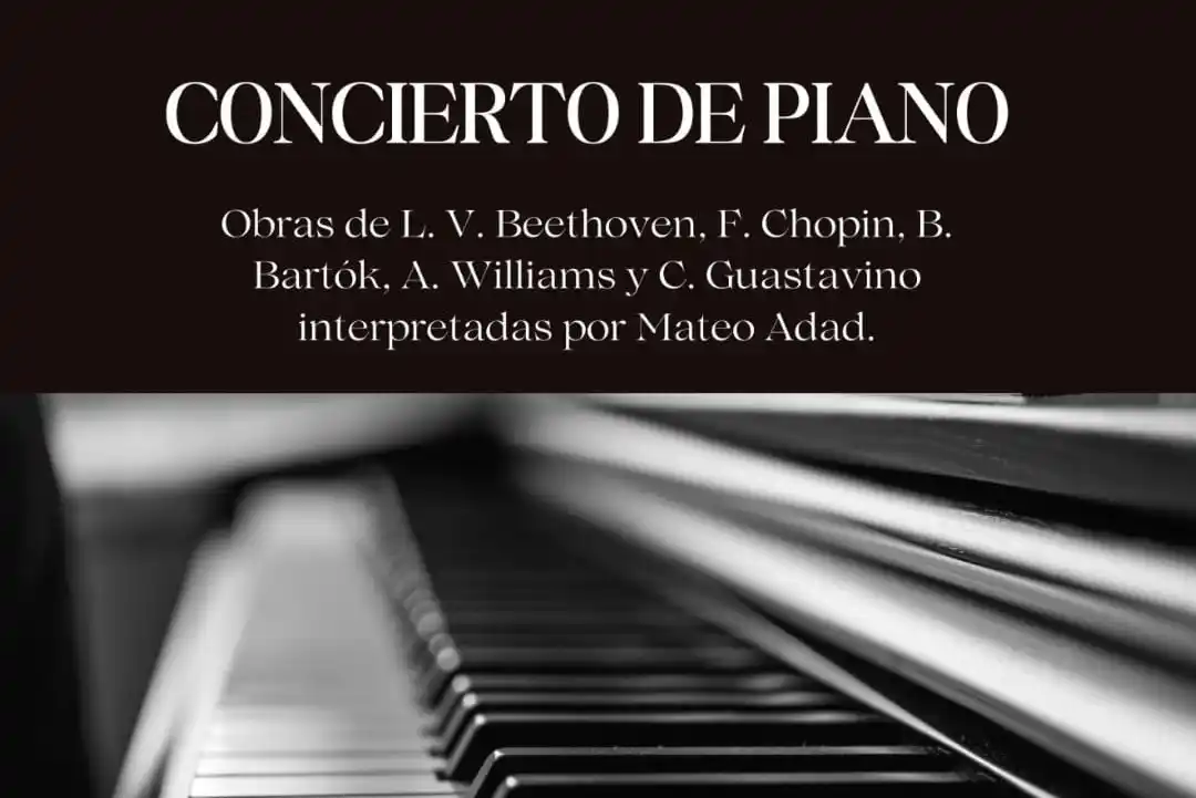 El pianista Mateo Adad ofrecerá un concierto de música clásica en la Biblioteca Popular