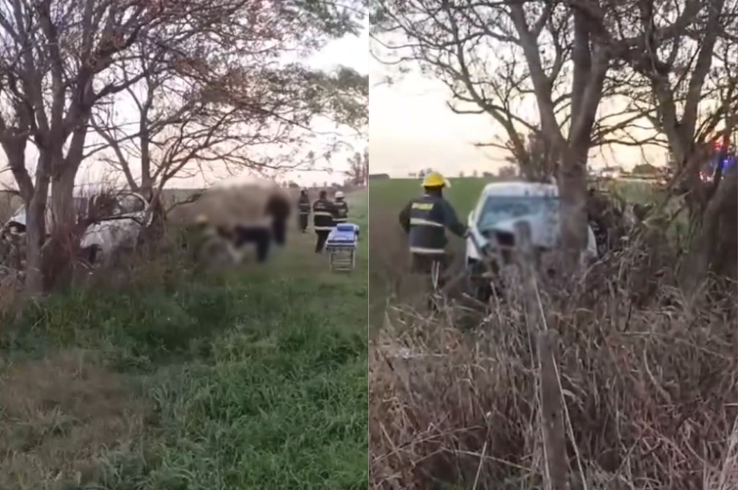 Violento vuelco en Autovía 19