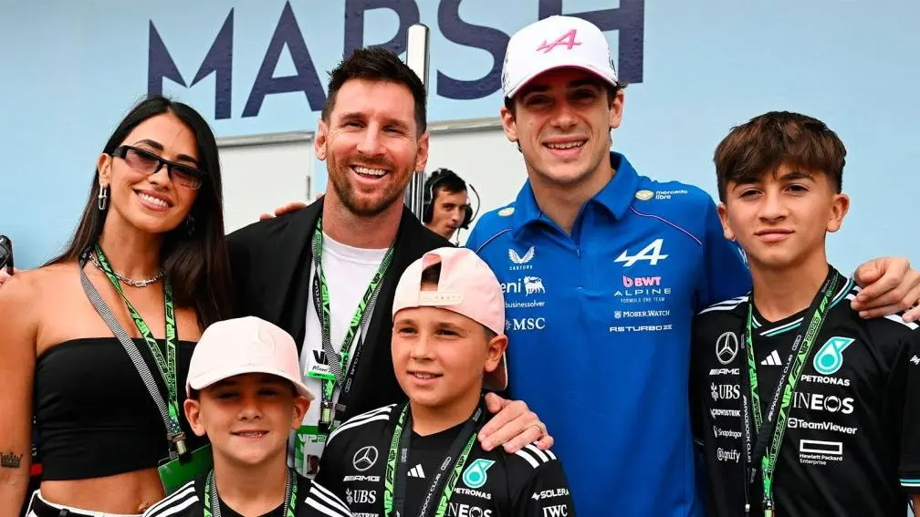 Antonela Roccuzzo compartió su álbum familiar en la F1 de Miami