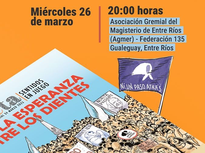 Se presenta ‘Con la esperanza entre los dientes’ en AGMER Gualeguay