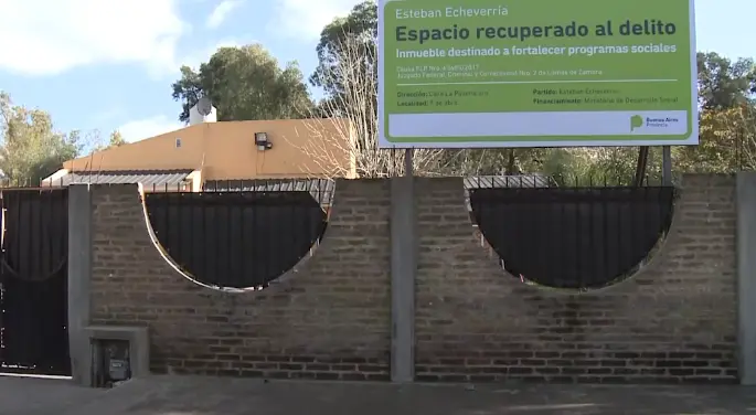 Recuperaron para fines sociales cuatro casas que estaban en poder del narcotráfico en Provincia