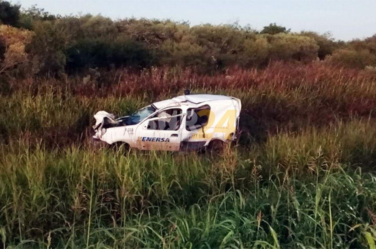 Villaguay: un hombre murió tras el vuelco de un utilitario 