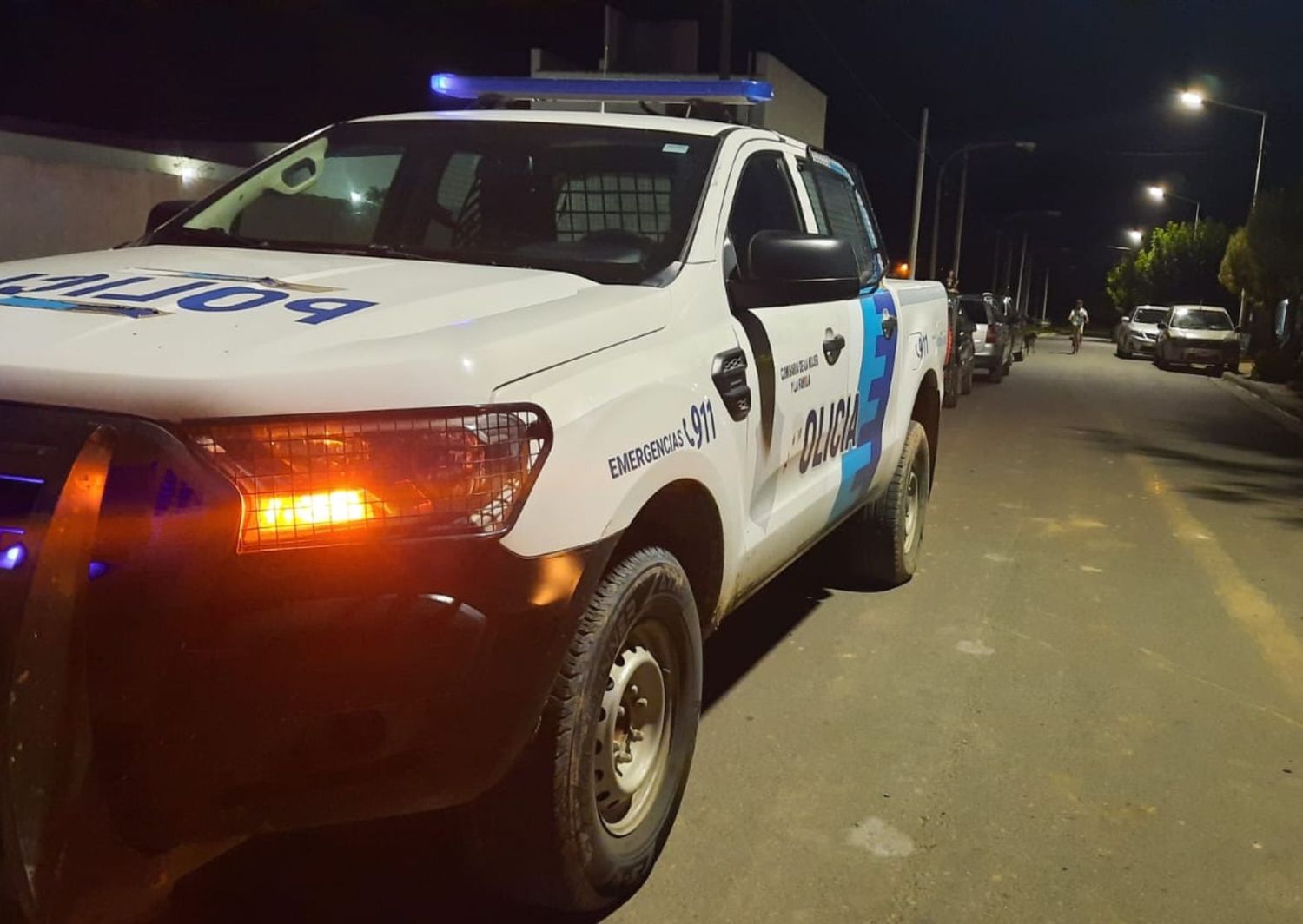 Móvil policial. Foto: La Opinión.