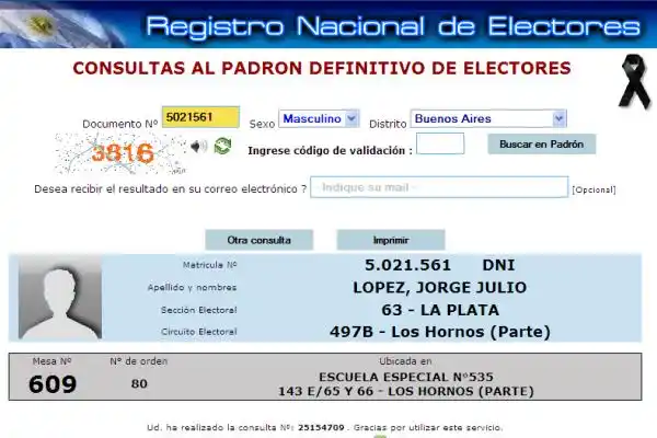 Elecciones 2013: Denuncian que en los padrones figuran personas desaparecidas