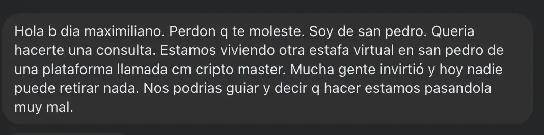 Ayuda a Maxi Firtman