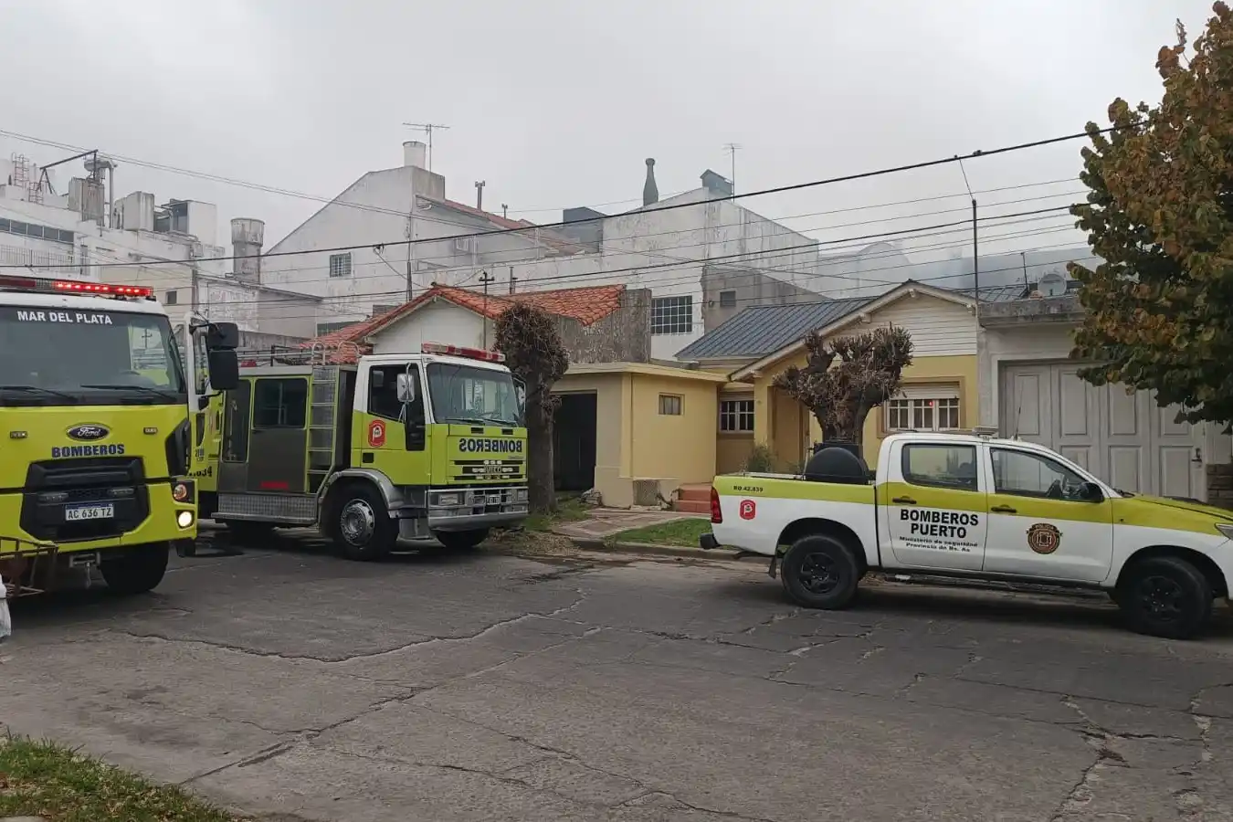 La vivienda fue tomada totalmente por las llamas.