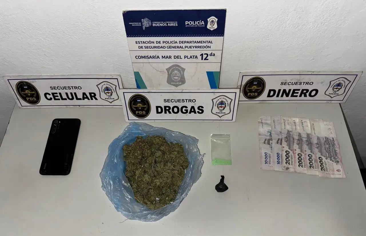 Menor droga detenido