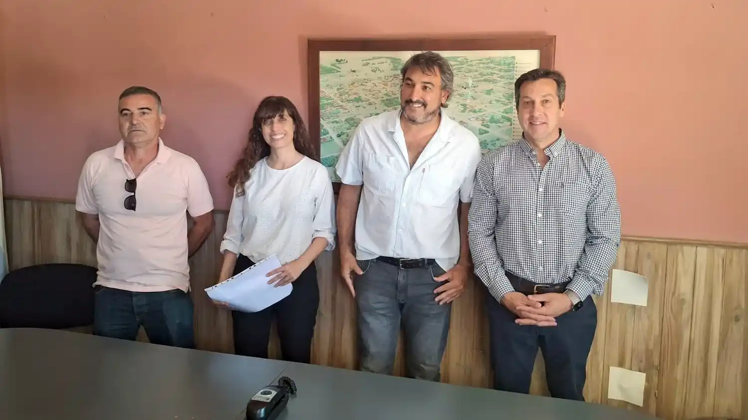 El intendente puso en funciones a Diego Angeli como nuevo delegado de La Dulce