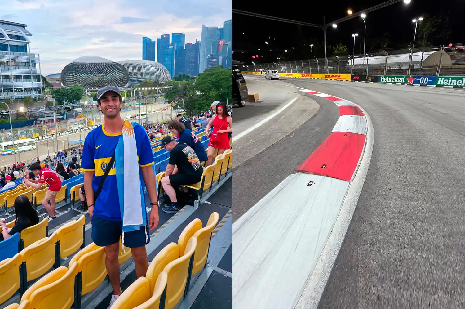 Nicolás Brignone - Vecino de Humberto - Estuvo en el premio de Singapur y logró fotos con los pilotos de F1 - 2