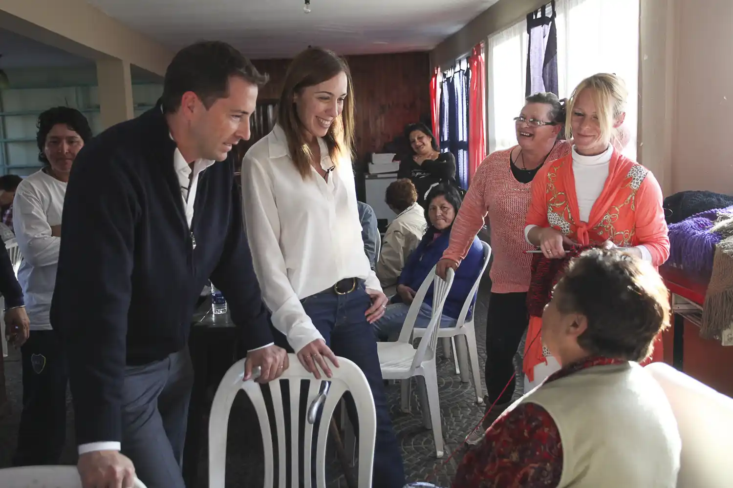 Vidal recorrió Esteban Echeverría junto al candidato local Van Tooren 