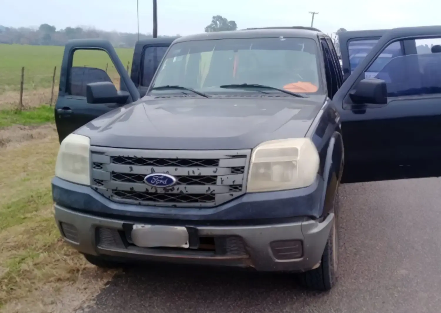 La camioneta fue interceptada en ruta 9.