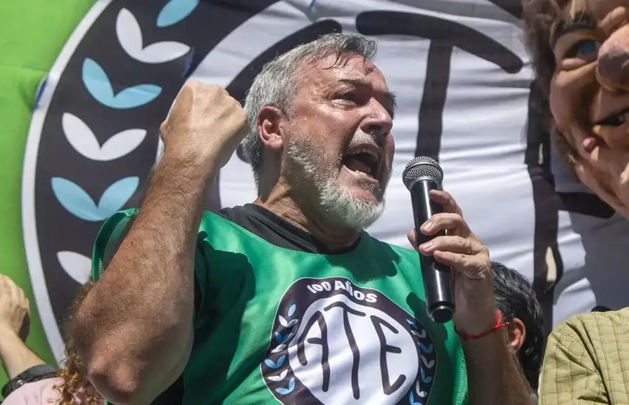 El titular de ATE, Rodolfo Aguiar.