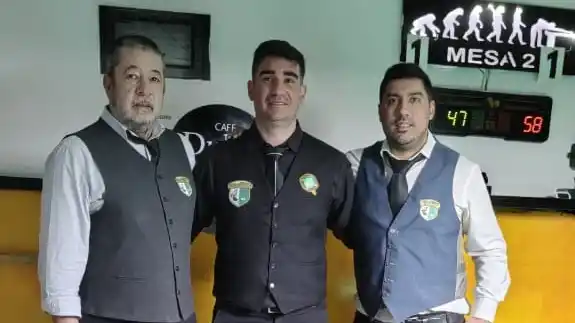José Luis Dindart, Roberto Veyra y Juan Pablo Rodríguez, en la Copa Provincia