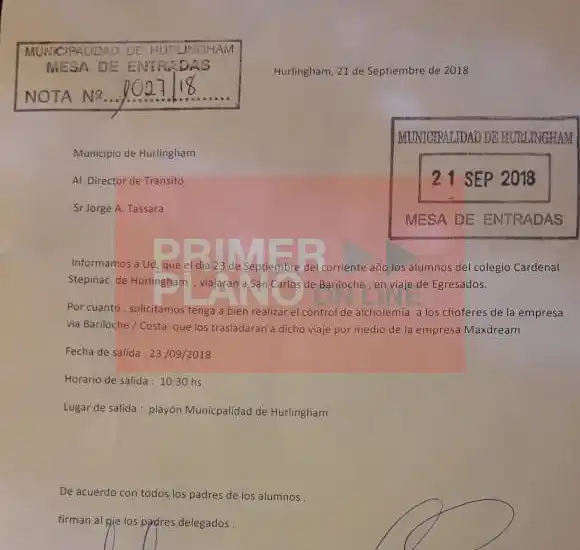 Como en Gualeguaychú: chofer de un viaje de egresados con alcoholemia positiva