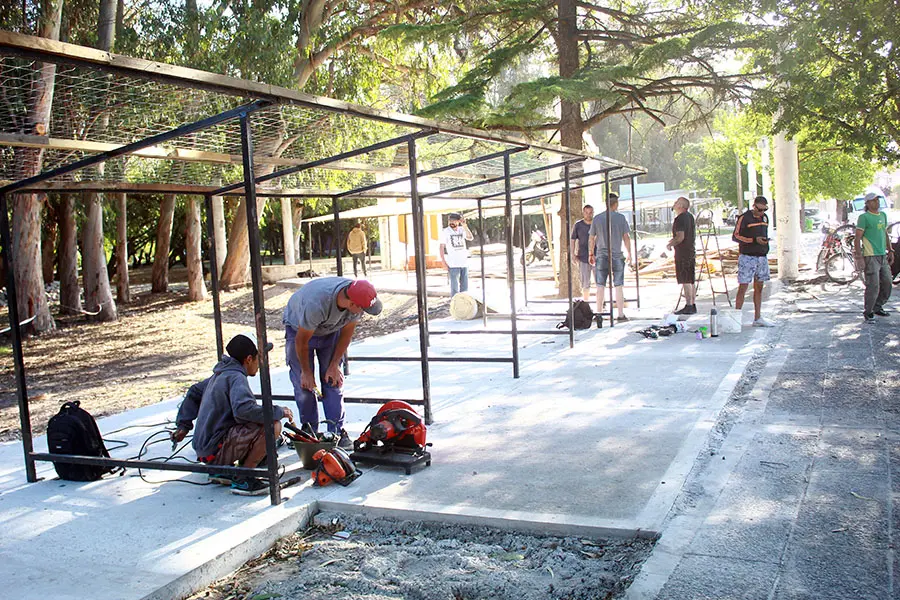 Avanza la obra de remodelación de la feria Cuatro Estaciones