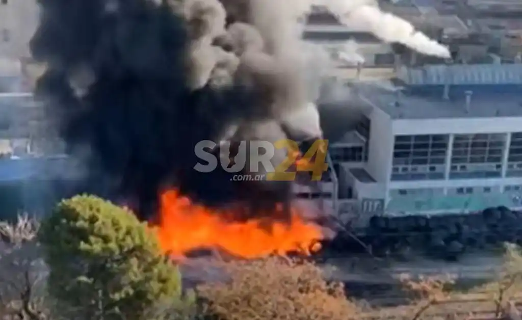 Impresionante incendió en la planta de la cervecería Quilmes