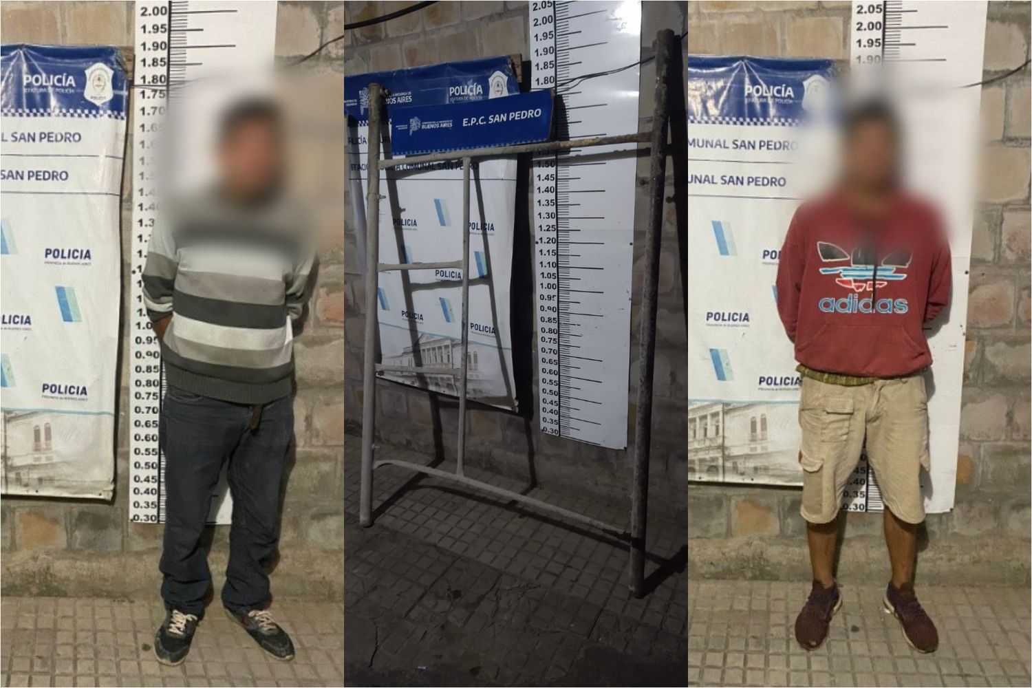 Los aprehendidos quedaron a disposición de la Justicia. Foto: Policía Bonaerense.