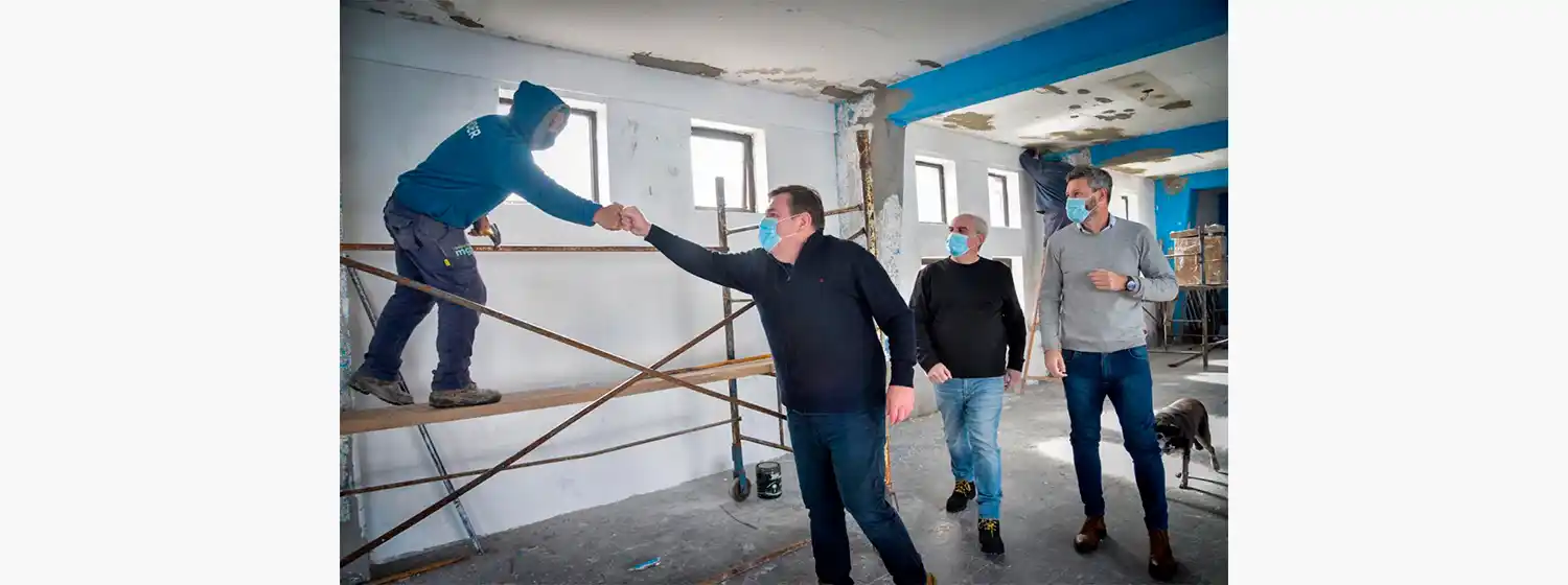 Comenzaron las obras en el gimnasio del Patinódromo Municipal
