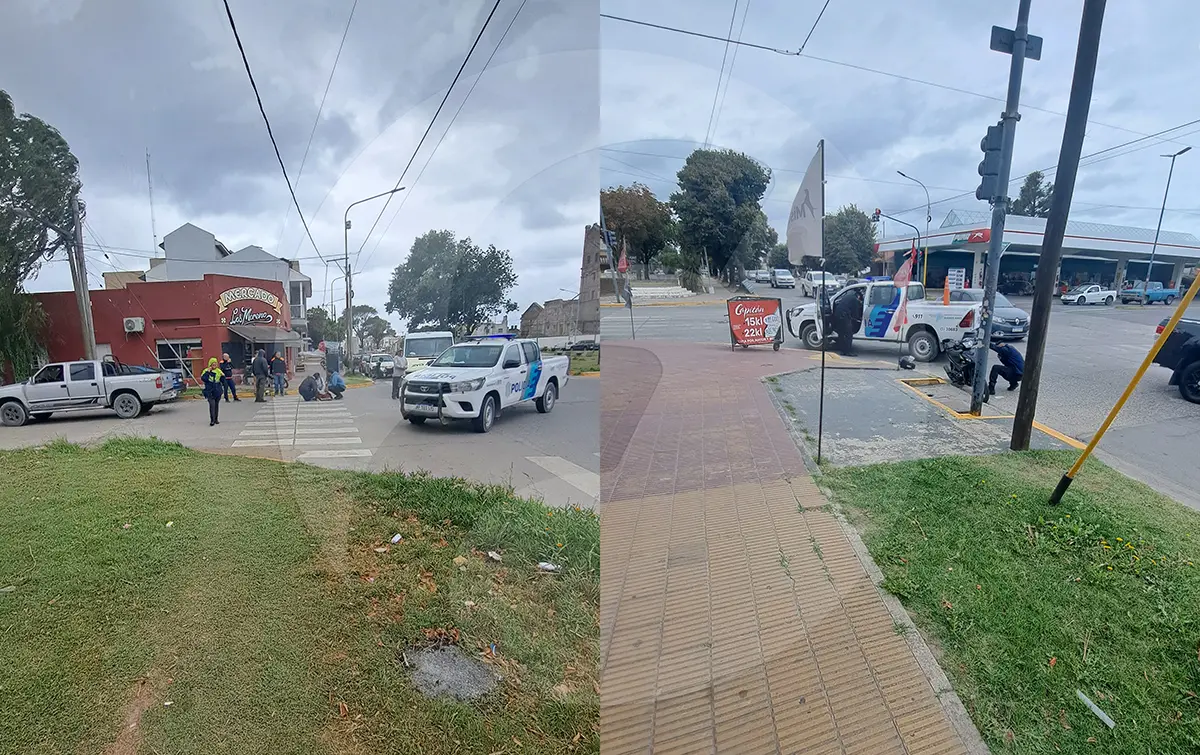 Dos motociclistas heridas, tras dos choques que se dieron en simultáneo