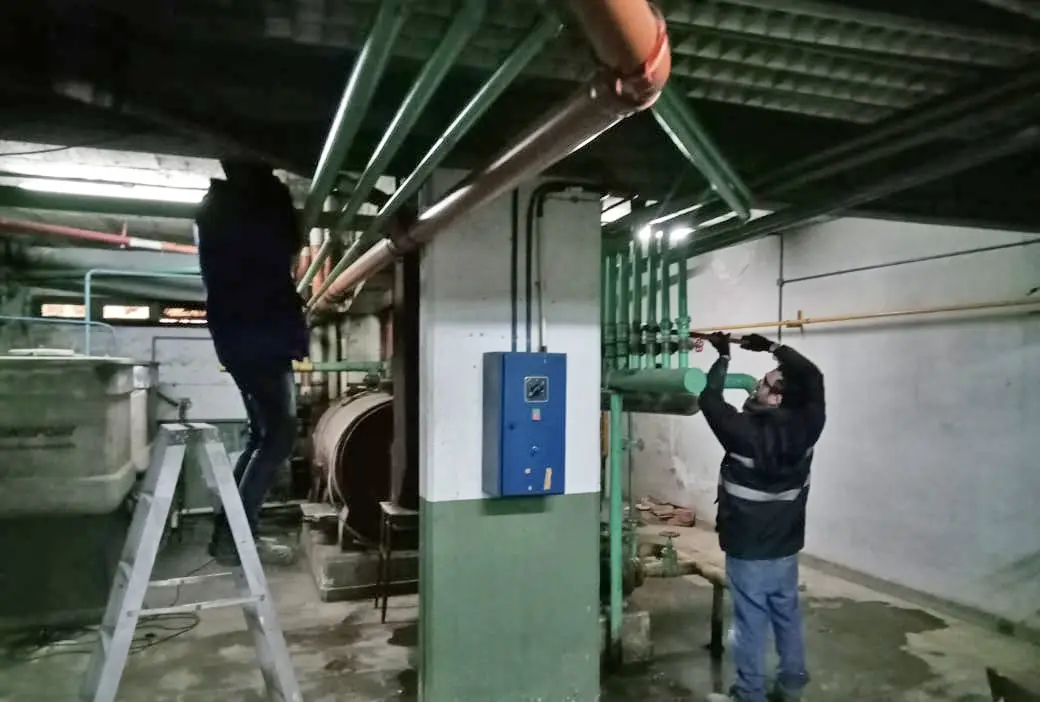 Trabajo en las calderas
