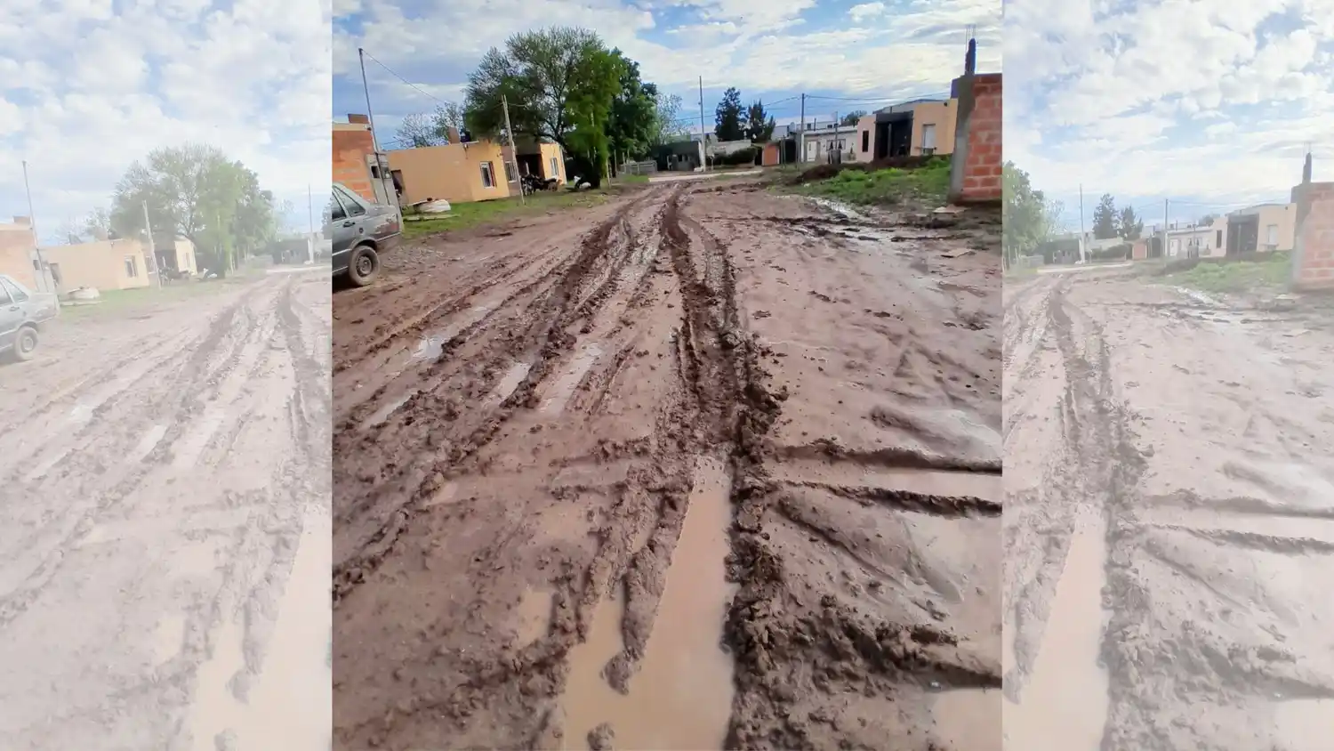 Las calles en el barrio 84 Viviendas