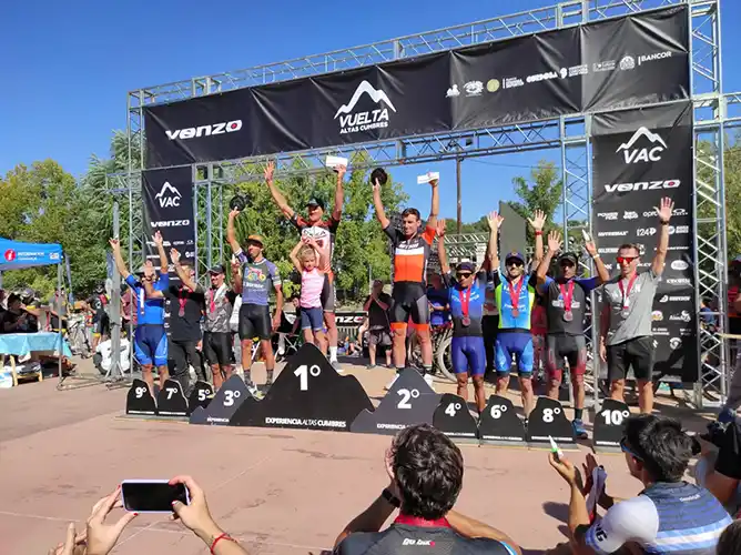 Podio para Claudio Martínez en  la Vuelta de Altas Cumbres
